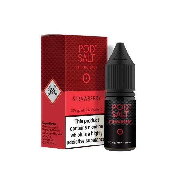 Pod Salt Strawberry Nic Salt 10ml (4338348654686)